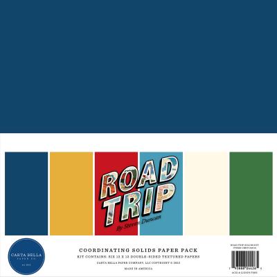 Carta Bella Road Trip Cardstock - Solids Kit